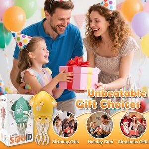 Musical Yellow Squid Toy all new in box